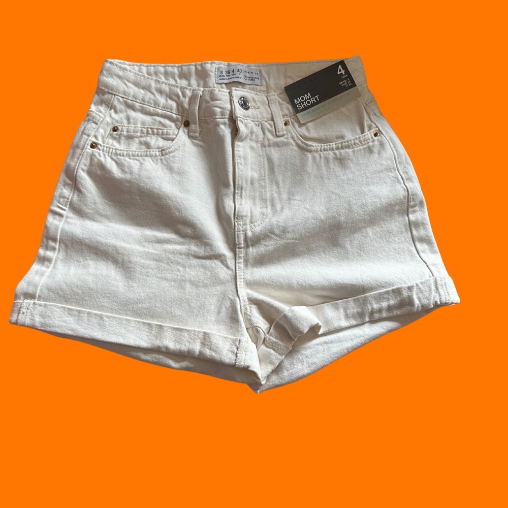 Women's White Denim Shorts